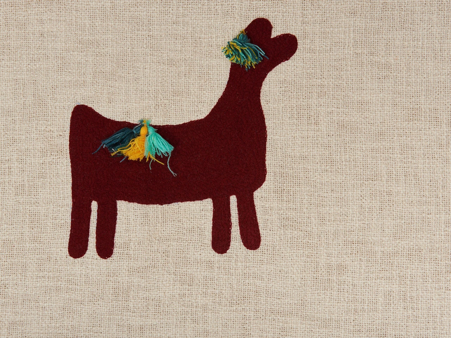 Huopa Puuvilla Beige/ruskea 130 X 180 Cm DEOGHAR 6 Huopa Puuvilla Beige/ruskea 130 X 180 Cm DEOGHAR - Image 4