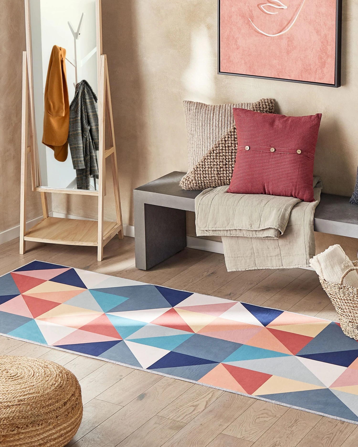 Matto Kangas Monivärinen VILLUKURI Useita Kokoja - Image 2