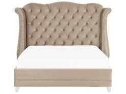 Sänky Sametti Ruskeanharmaa AYETTE Useita Kokoja -Koti Kaluste undef src sa picid 832161 type whitesh image