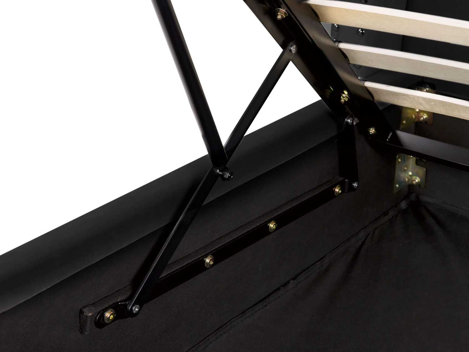 Sänky Sametti Säilytystila Musta LUBBON Useita Kokoja 9 Sänky Sametti Säilytystila Musta LUBBON Useita Kokoja - Image 7