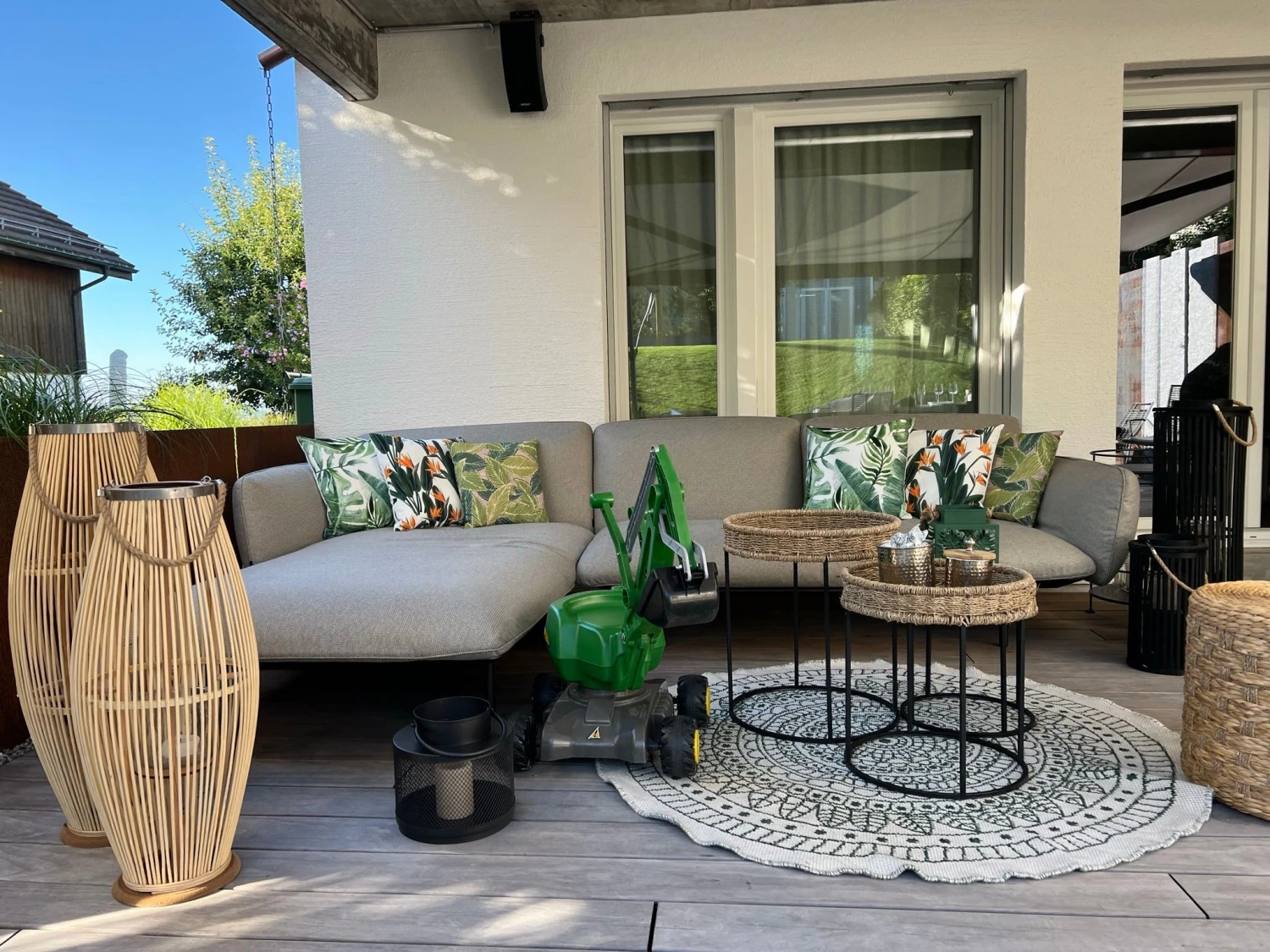 Ulkotyyny Vihreä/valkoinen 45 X 45 Cm 2 Kpl TSOTYLI 7 Ulkotyyny Vihreä/valkoinen 45 X 45 Cm 2 Kpl TSOTYLI - Image 5