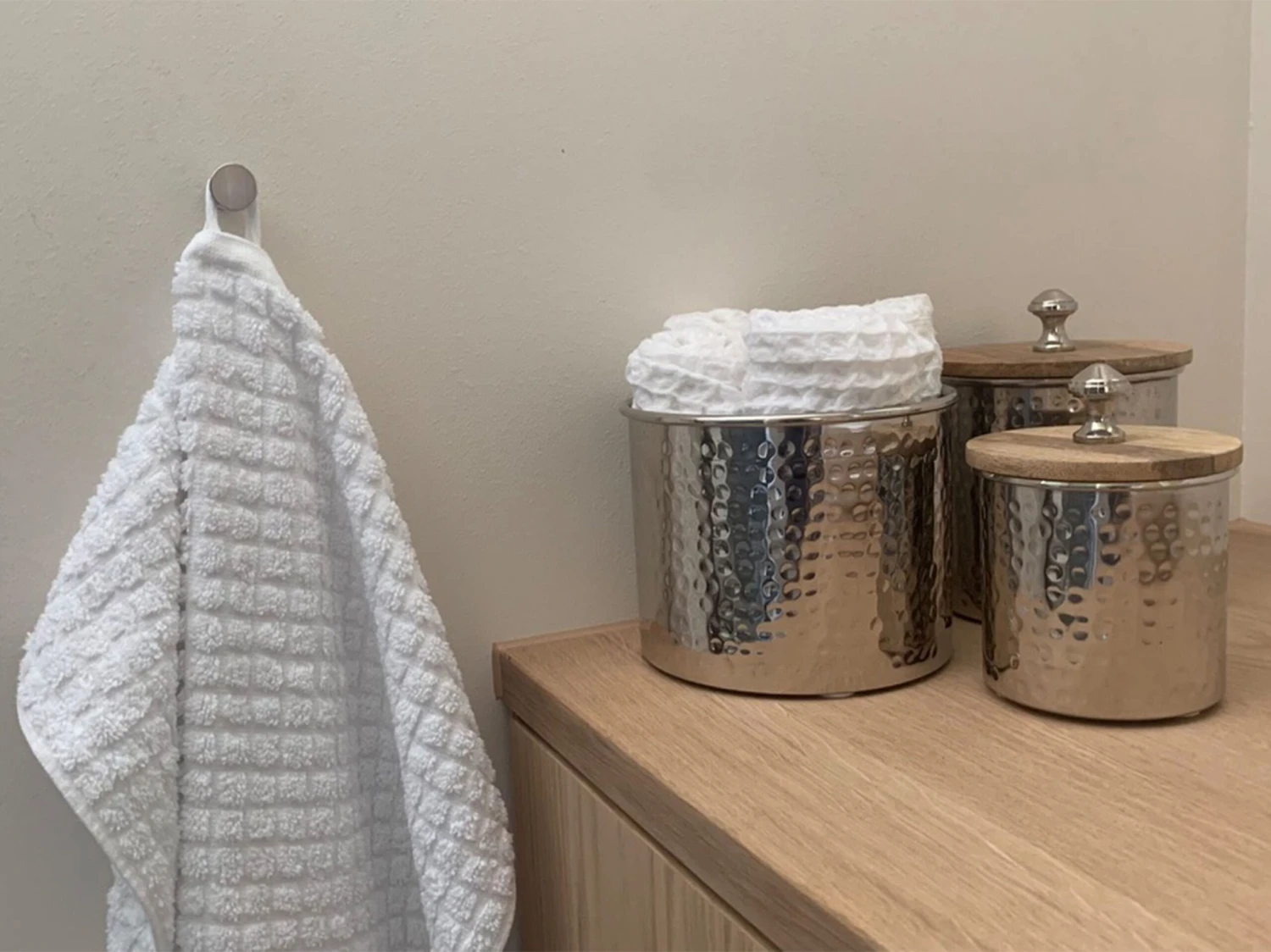 Pyyhesetti 9 Kpl Valkoinen Puuvilla ATAI - Image 4