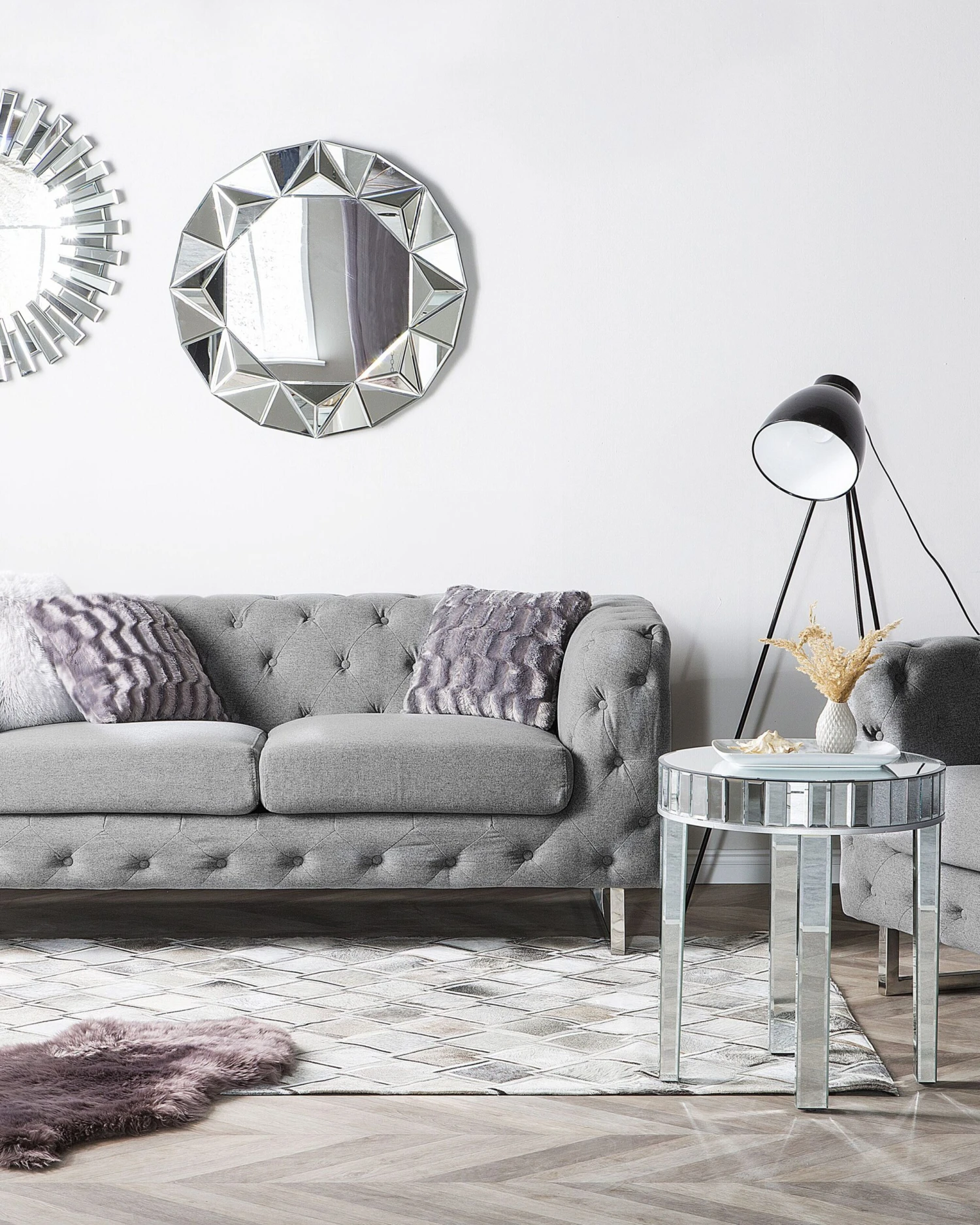 Matto Lehmännahka Harmaa AGACLI Useita Kokoja - Image 4