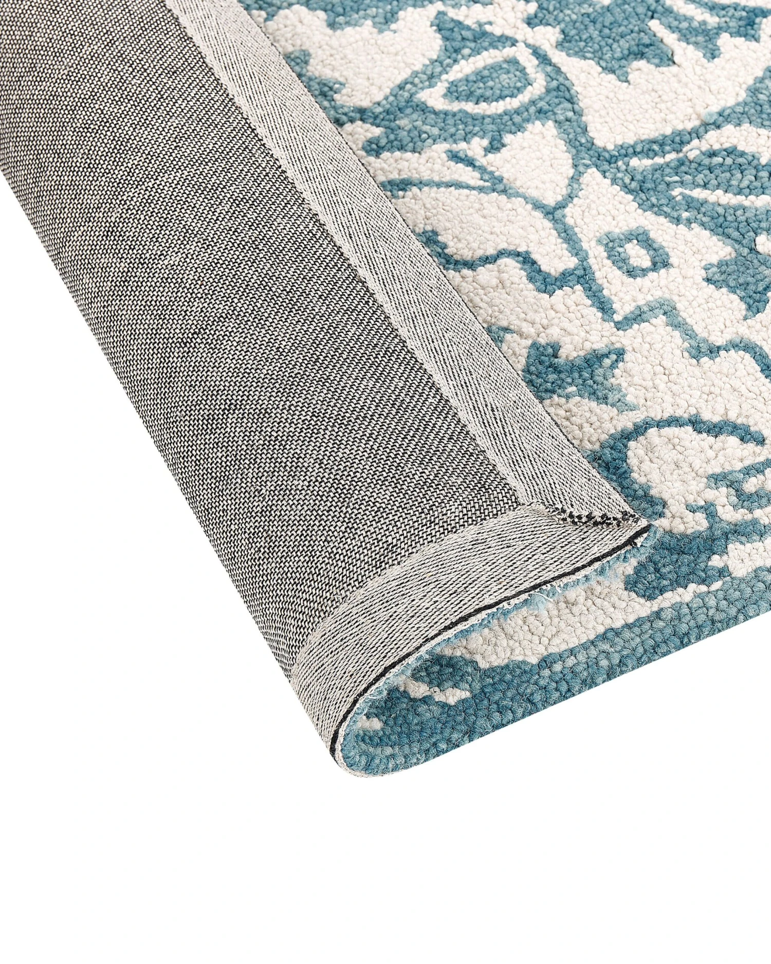 Matto Villa Valkoinen/sininen AHMETLI Useita Kokoja 7 Matto Villa Valkoinen/sininen AHMETLI Useita Kokoja - Image 5