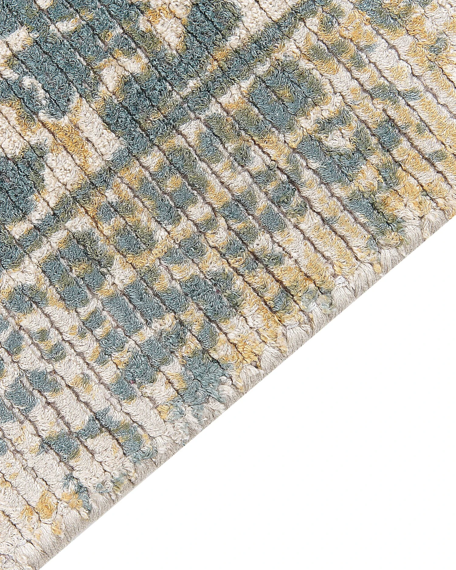 Matto Viskoosi Keltainen/tummanvihreä BOYALI Useita Kokoja - Image 4