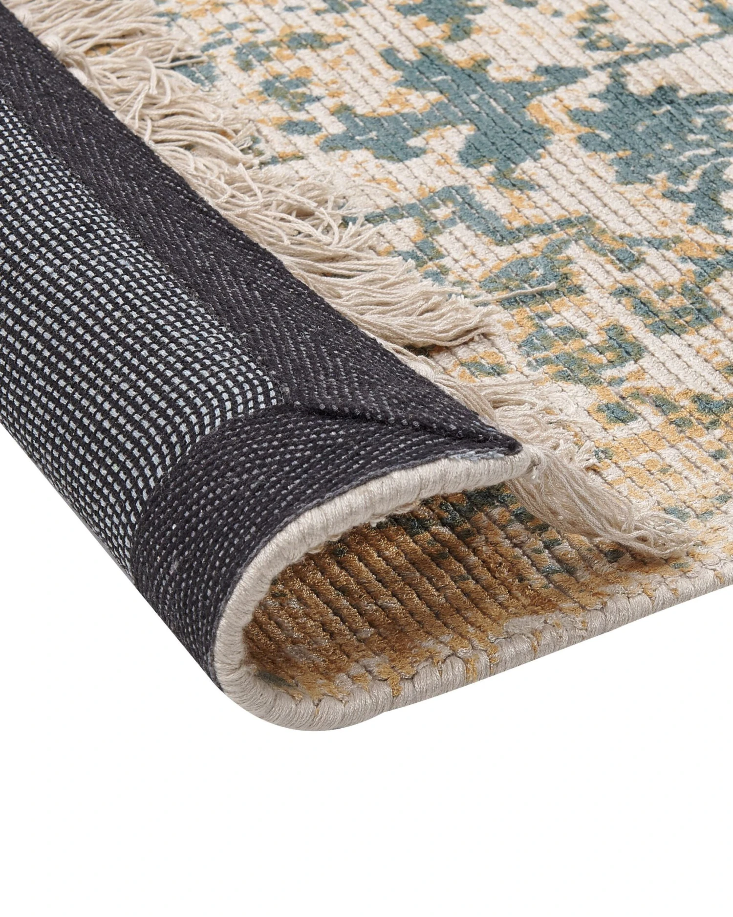 Matto Viskoosi Keltainen/tummanvihreä BOYALI Useita Kokoja - Image 5