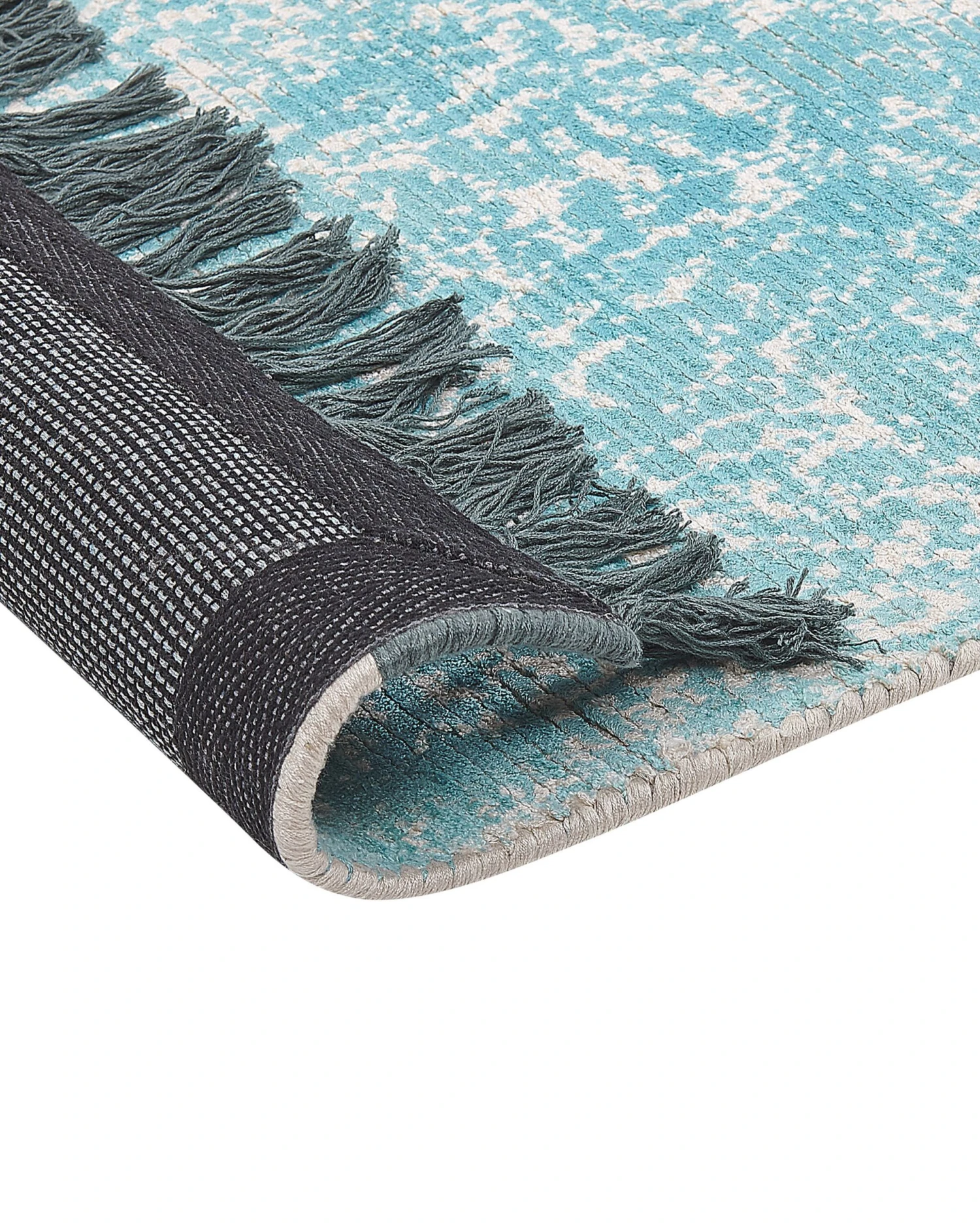 Matto Viskoosi Sininen/beige AKARSU Useita Kokoja - Image 5