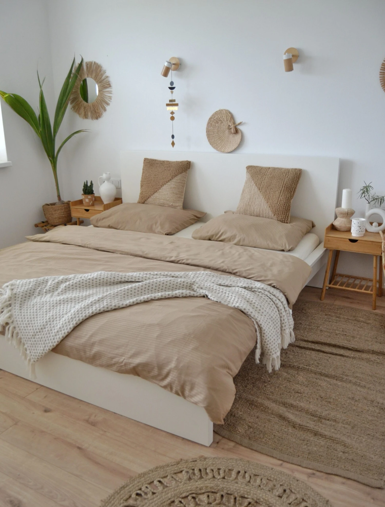 Pussilakanasetti Satiinipuuvilla Beige AVONDALE Useita Kokoja - Image 5