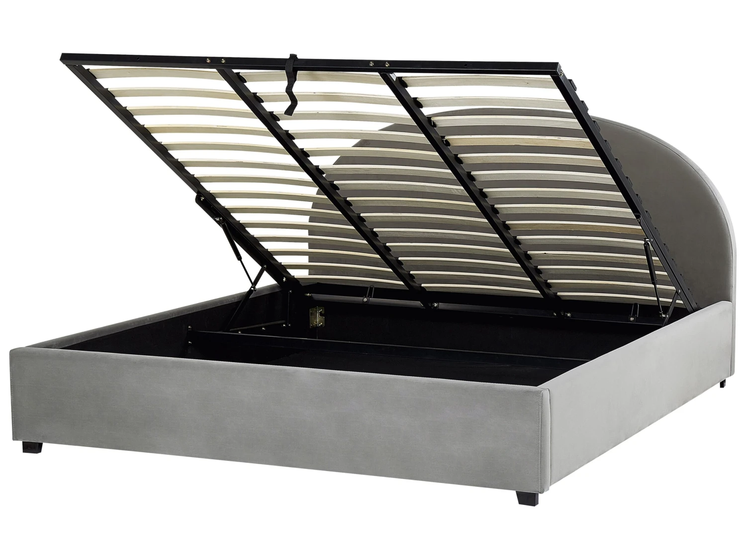 Sänky Sametti Säilytystila Vaaleanharmaa VAUCLUSE Useita Kokoja