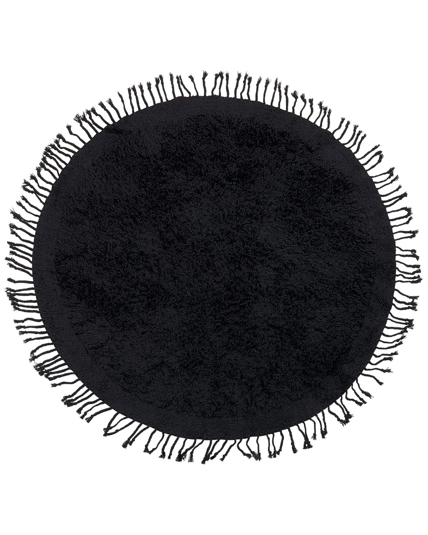 Pyöreä Matto Puuvilla Musta ⌀ 140 Cm BITLIS - Image 3
