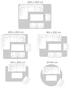 Matto Puuvilla Kermanvalkoinen/vihreä ø 120 Cm IRICE -Koti Kaluste undef src sa picid 841863 type whitesh image