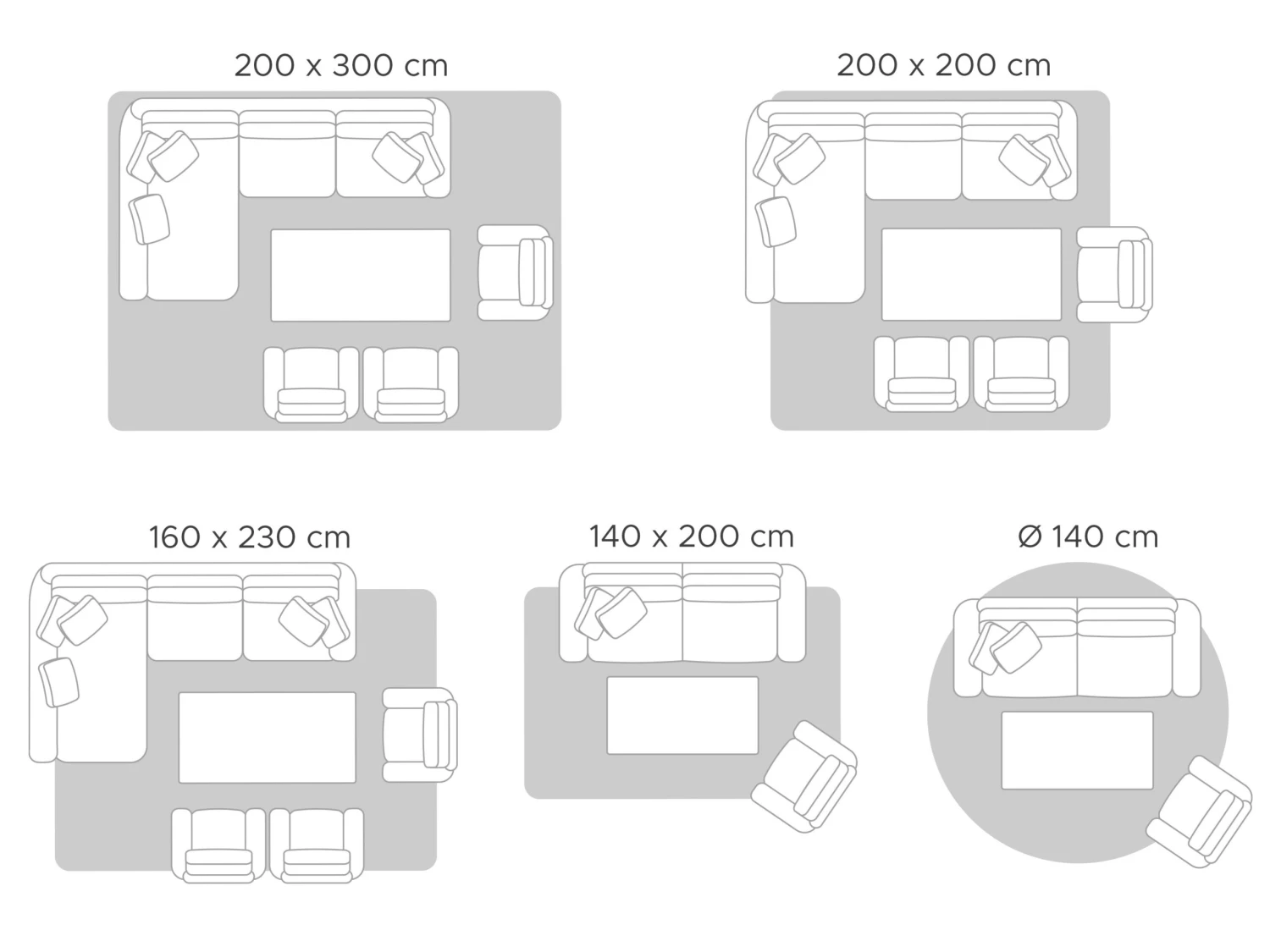 Pyöreä Matto Viskoosi Beige ⌀ 140 Cm GESI II - Image 7