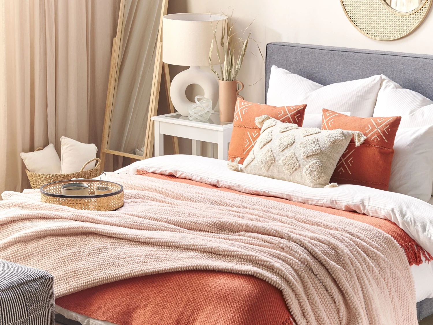 Huopa Kangas Pastellipinkki BJAS Useita Kokoja - Image 2