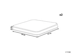 Puutarhatuolin Pehmuste Keltainen 37 X 34 Cm 2 Kpl TERNI -Koti Kaluste undef src sa picid 844212 type whitesh image