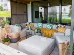 Koristetyyny Ulkokäyttöön 2kpl Setti 45 X 45 Cm Lehtikuviolla PAVELLI -Koti Kaluste undef src sa picid 849503 type whitesh image