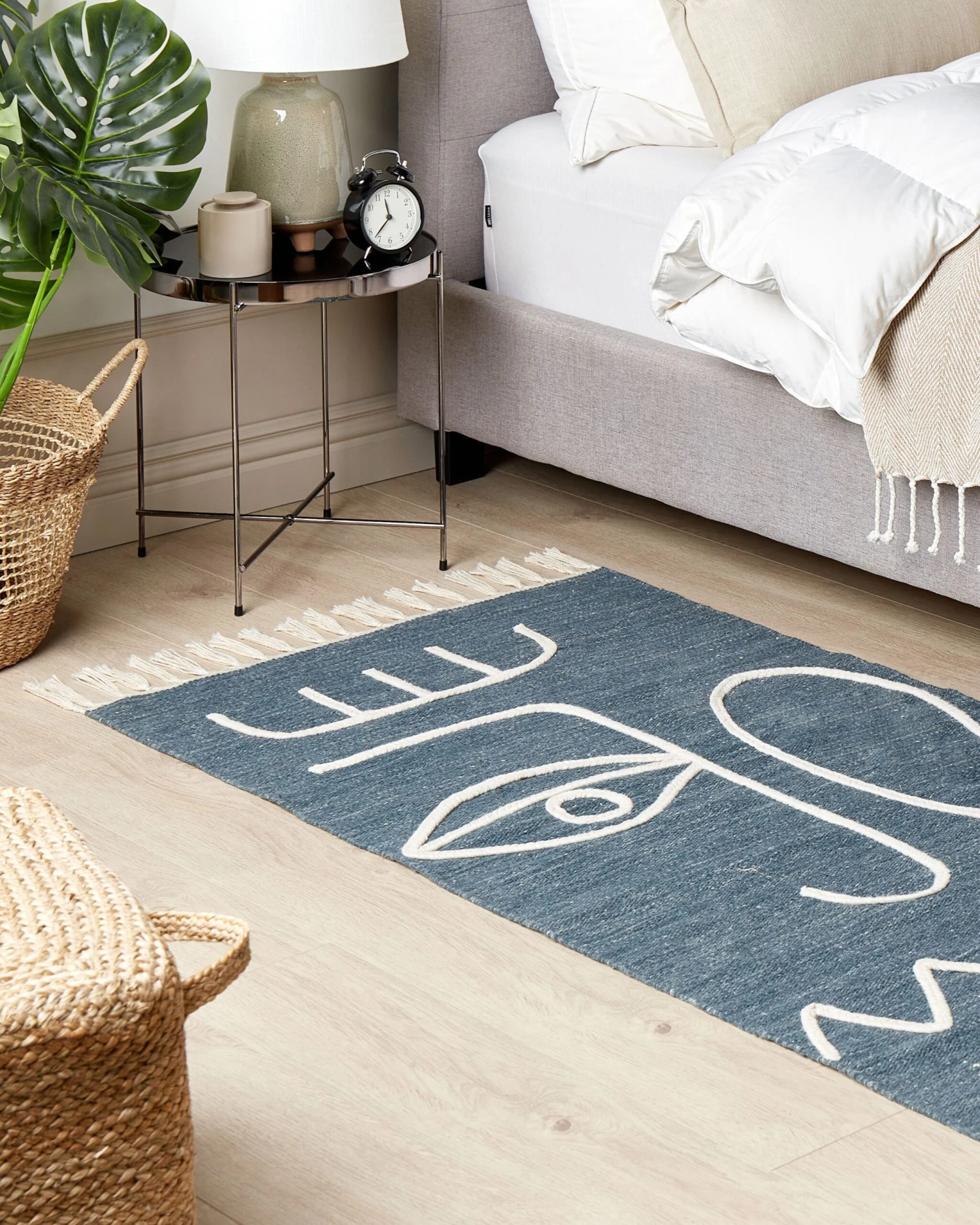 Matto Kangas Sininen YAVU Useita Kokoja 4 Matto Kangas Sininen YAVU Useita Kokoja - Image 2