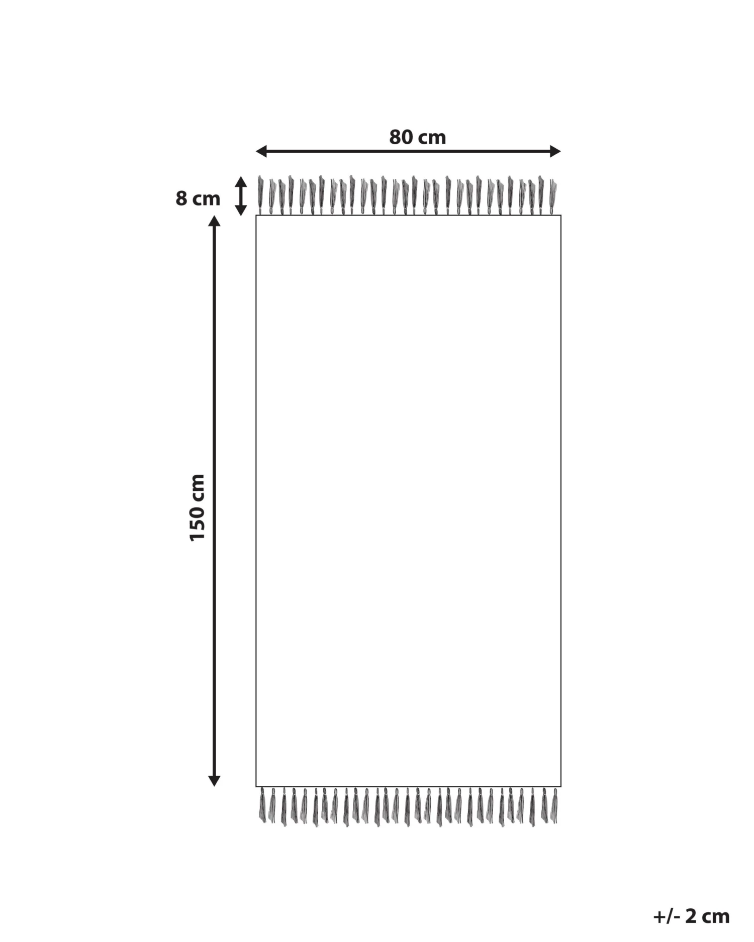 Matto Villa Valkoinen/harmaa 80 X 150 Cm OMERLI - Image 7