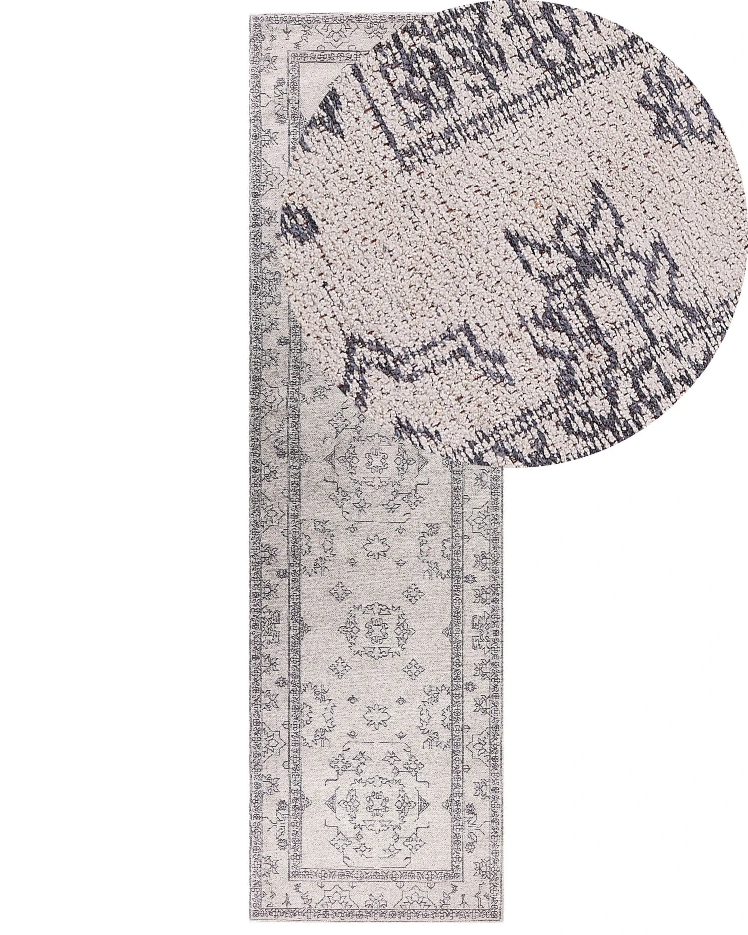 Matto Puuvilla Beige 80 X 300 Cm GOLLER